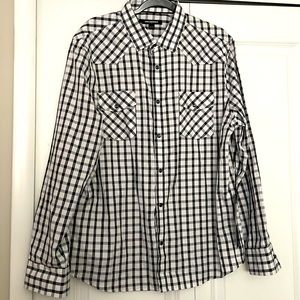 Karl Lagerfeld Paris snap button down shirt XL